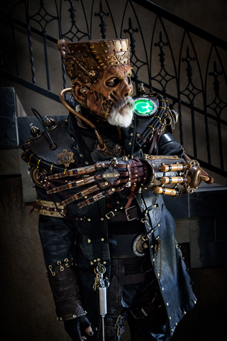 Illustration for article titled Steampunk Frankenstein's Monster is full of grotesque details